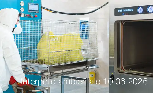 Interpello ambientale 10.06.2026 / Trattamento di sterilizzazione dei rifiuti sanitari